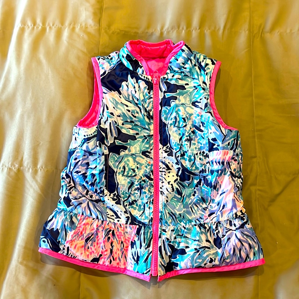 Girl’s Lily reversible puffer vest, Size S